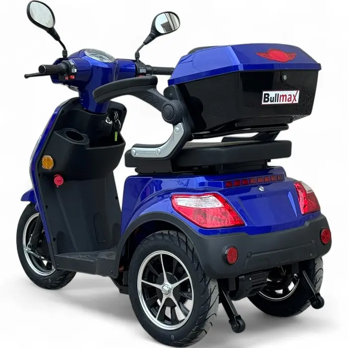 Електрическа триколка Bullmax R1, 1500W, 60V/20Ah, CE Сертификат, 25км/ч, синя - 2339