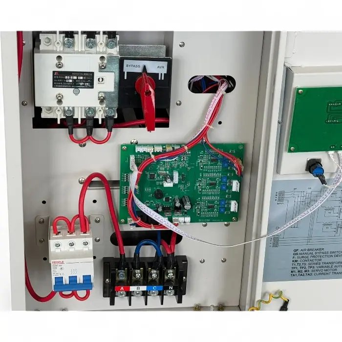 Стабилизатор за ток и напрежение Bullmax тип Servo Motor, монофазен, 15KVA / 12KW, с колелца - 1598