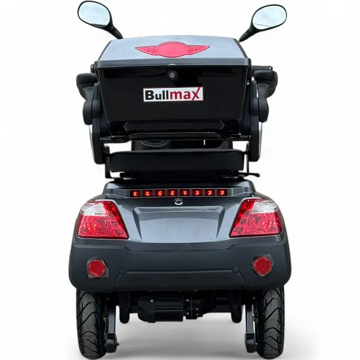 Електрическа триколка Bullmax R1, 1500W, 60V/20Ah, CE Сертификат, 25км/ч, сива - 2334