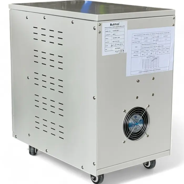 Стабилизатор за ток и напрежение Bullmax тип Servo Motor, монофазен, 20KVA / 16KW, с колелца - 1603