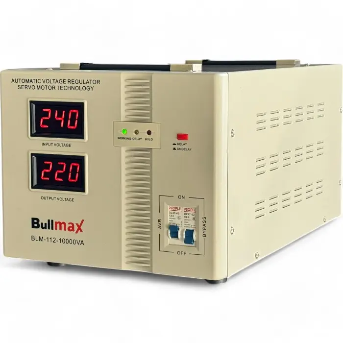 Стабилизатор за ток и напрежение Bullmax тип Servo Motor AVR, 10 000VA / 6000W - 1523