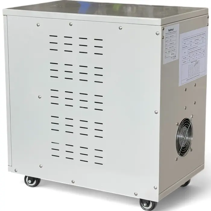 Стабилизатор за ток и напрежение Bullmax тип Servo Motor, монофазен, 15KVA / 12KW, с колелца - 1601