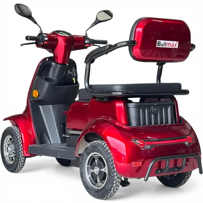 Триместна електрическа четириколка за възрастни и трудноподвижни 2000W, 60V, 20Ah, LED, 5 батерии - 2748