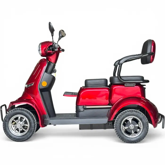 Триместна електрическа четириколка за възрастни и трудноподвижни 2000W, 60V, 20Ah, LED, 5 батерии - 2750