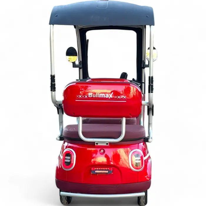 Триместна електрическа триколка Bullmax Kalinka, 1800W, 48V/20Ah, Червена, светлинна окомплектовка - 1442