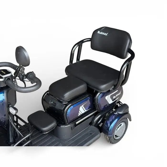 Триместна електрическа четириколка Bullmax C4, 1500W, 48V/20Ah, Маневрена, магнитна спирачка, Хамелеон - 2608