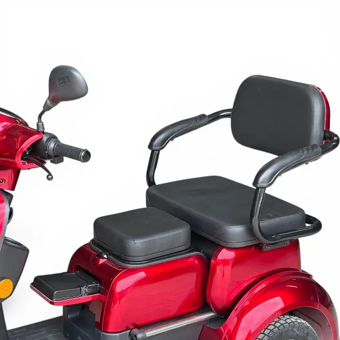 Триместна електрическа четириколка за възрастни и трудноподвижни 2000W, 60V, 20Ah, LED, 5 батерии - 2751