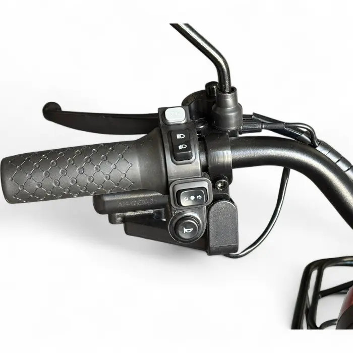 Триместна електрическа триколка Bullmax R3, 60V,20A, 2000W, 10 инча гуми, 5 батерии, задно предаване, Синя Перла - 2226
