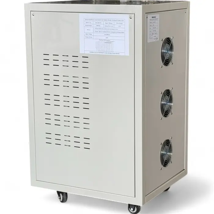 Стабилизатор за ток и напрежение Bullmax тип Servo Motor, трифазен, 20KVA / 12KW, с колелца - 1585