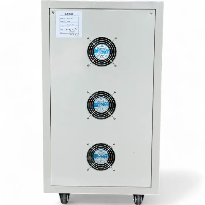 Стабилизатор за ток и напрежение Bullmax тип Servo Motor, трифазен, 30KVA / 18KW, с колелца - 1595