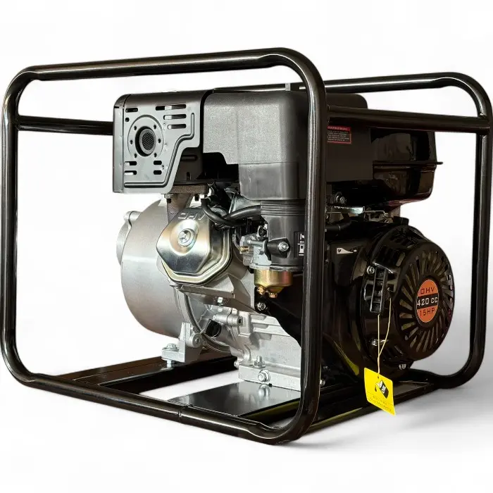 Бензинова водна помпа за отводняване и поливане Bullmax 4 цола, чугунена, 15HP, 1 600 л/мин - 1950