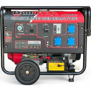 Бензинов агрегат за ток Bullmax 7KW, Монофазен, AVR, 420сс, Ел. Старт, Преносим BullMax Бензинов агрегат за ток Bullmax 7KW, Монофазен, AVR, 420сс, Ел. Старт, Преносим