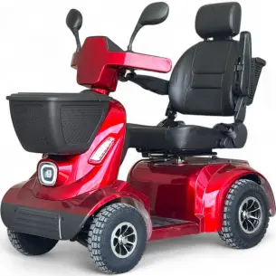 Електрическа четириколка Bullmax N10, 800W, за инвалиди и трудноподвижни, 24V, 20Ah, Електрическа спирачка, големи гуми