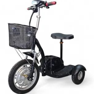 Електрическа триколка Bullmax A2 Premium 750W 48V / 12Ah, предно предаване, 160кг товароносимост, дисплей, сгъваем волан