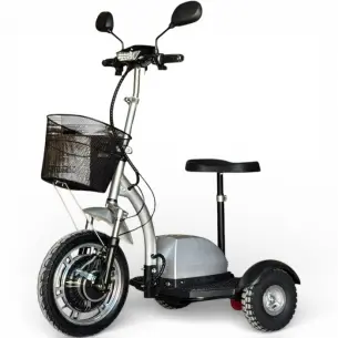 Евтина Сгъваема Преносима Електрическа триколка Bullmax A2 Premium 750W 48V / 12Ah, предно предаване, 160кг товароносимост