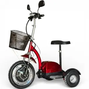 Евтина Сгъваема Преносима Електрическа триколка Bullmax A2 Premium 750W 48V / 12Ah, предно предаване, 160кг товароносимост