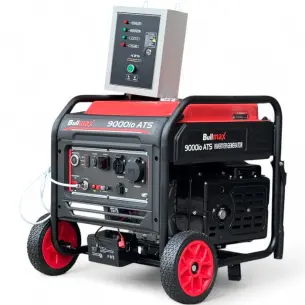 Инверторен генератор за ток Bullmax 9000io, 8.0KW, 4-тактов, чиста синусоида, ATS табло, дистанционно BullMax Инверторен генератор за ток Bullmax 9000io, 8.0KW, 4-тактов, чиста синусоида, ATS табло, дистанционно