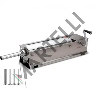 Професионална Хоризонтална Пълначка за Наденици и Кайма MARTELLI Deluxe - 7 Литра