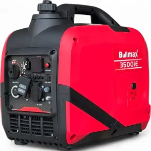 Обезшумен Инверторен генератор за ток Bullmax 3500i, ел. старт, дистанционно, червен, преносим, 230V, 13.8A, 50hz, чиста синусоида BullMax Обезшумен Инверторен генератор за ток Bullmax 3500i, ел. старт, дистанционно, червен, преносим, 230V, 13.8A, 50hz, чиста синусоида