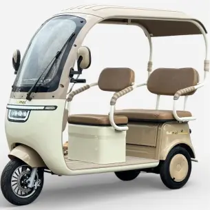 Триместна електрическа триколка с покрив Bullmax Калинка Премиум, 3000W, 72V/20Ah, 6 батерии, EEC Сертификат, Бежава BullMax Триместна електрическа триколка с покрив Bullmax Калинка Премиум, 3000W, 72V/20Ah, 6 батерии, EEC Сертификат, Бежава