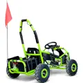 Детско електрическо UTV Бъги Bullmax Apex1 1200W, Безплатен Ъпгрейд големи батерии, зелено - 3012