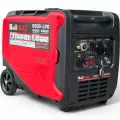Обезшумен Инверторен генератор за ток Bullmax 6500i LPG, 6.5KW, Бензин, Газ, Дистанционно управление, ел. старт, червен, преносим, две гнезда, чиста синусоида - 2077