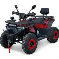Бензиново ATV Bullmax 250cc, Лебедка, Теглич, Ловджийски сак, Full Led, Червен Камуфлаж - 1754