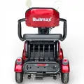 Триместна електрическа четириколка Bullmax C4, 1500W, 48V/20Ah, Маневрена, магнитна спирачка, червена - 2570