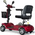 Електрическа четириколка за възрастни и трудноподвижни, пенсионери Bullmax N5, Сгъваема, Лека, 350W, 24V - 1977