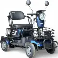 Триместна електрическа четириколка Bullmax C4, 1500W, 48V/20Ah, Маневрена, магнитна спирачка, Хамелеон - 2601
