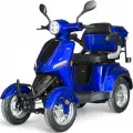 Електрическа четириколка Bullmax B4, LED, 1500W,60V, Магнитна Спирачка, Синя Перла - 2765