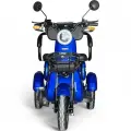 Триместна електрическа триколка Bullmax R3, 60V,20A, 2000W, 10 инча гуми, 5 батерии, задно предаване, Синя Перла - 2221