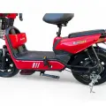 Двуместен електрически скутер с педали, велосипед с педали Bullmax Buzz Max, 16" джанти, 12Ah, 750W, червен - 1346