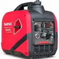 Обезшумен Инверторен генератор за ток Bullmax 3500i, ел. старт, дистанционно, червен, преносим, 230V, 13.8A, 50hz, чиста синусоида - 2043