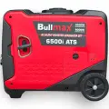 Обезшумен Инверторен генератор за ток Bullmax 6500i , 6.0KW, червен, преносим, ел. старт, дистанционно, червен, преносим, Чиста Синусоида - 2135