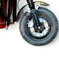 Двуместна електрическа товарна карго триколка, 4000W, 600кг, голяма платформа, 80км пробег, за ферми, стопанства и хотели - 2941