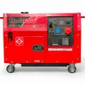 Обезшумен Бензинов Генератор за Ток Bullmax 7.5KW Трифазен, AVR, Водоустойчив, 16HP, Дигитален Дисплей - 1570