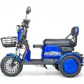 Двуместна електрическа триколка Bullmax Pudding Grand, 2000W, 60V, 20Ah, 5 батерии, 60км преход, синя - 3073