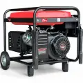 Бензинов генератор за ток Bullmax 7.0kW, Трифазен, червен, преносим, дисплей, 16hp - 2131