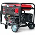 Бензинов генератор за ток Bullmax 7.0kW, Трифазен, червен, преносим, дисплей, 16hp - 2133