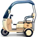 Триместна електрическа триколка с покрив и предно стъкло Bullmax C5, 2000W, 60V/20Аh - 3110